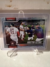 2026 Topps Series 1 Crackle Foil board: #89: HOUSTON ASTROS TEAM CARD MLB