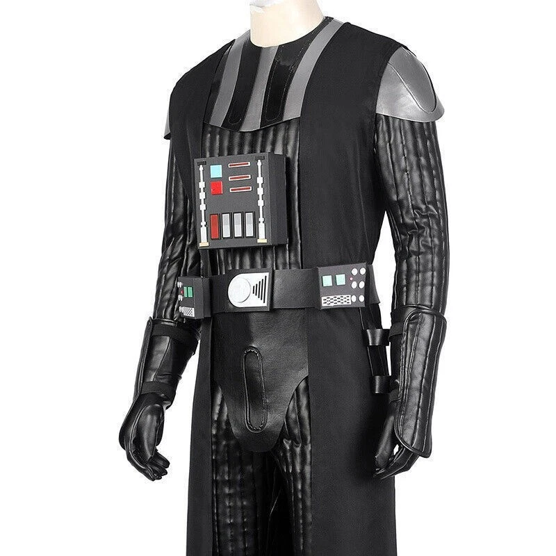 Star Wars Darth Vader Outfit Accessories Mens Halloween Cosplay Costume Full Set - Image 2 of 4