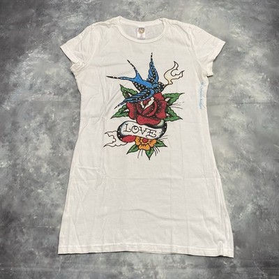 Ed Hardy T-Shirt Damen Gr. M #H9-23