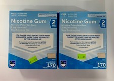 Rite Aid Nicotine Gum 2 Boxes 170 ct. 2 mg Total 340 pieces Expires Feb 2026
