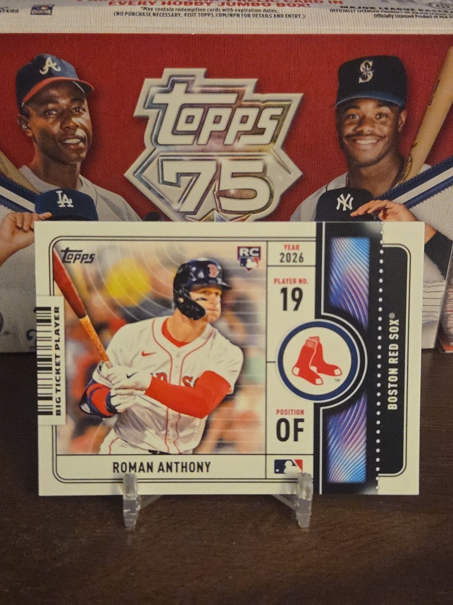2026 Topps Series 1 Big Ticket Player RC Roman Anthony Boston Red