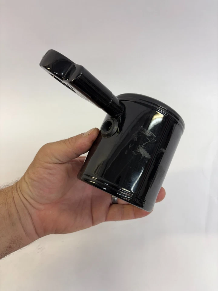 Guidão Harley preto brilhante Kruzer Kaddy copo bebida porta-garrafa - Imagem 3 de 4