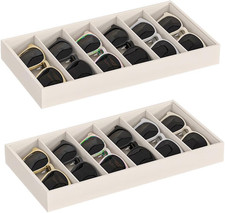 Sunglass Organizer Tray,Eyeglass Storage for Multiple Glasses,Jewelry and Sungla