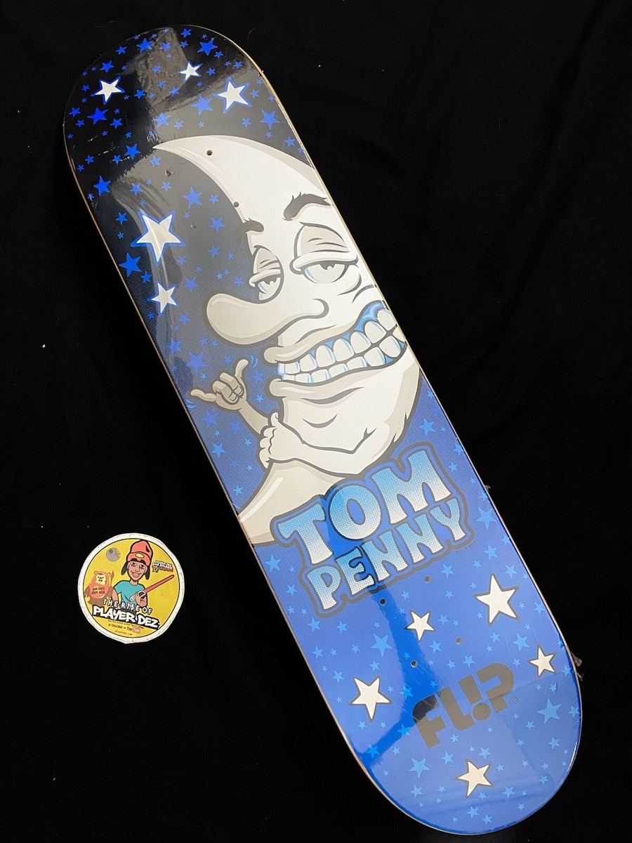 SUPER RARE Tom Penny Lunar Moon FLIP Skateboard Deck In Shrink Pro