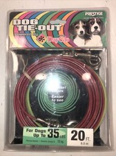 Prestige 20 ft. Dog Tie-out Cable Tethered To Collar Or Harness 35lbs