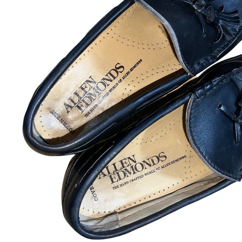 Allen Edmonds Men’s Coventry Loafers Size 8 Black Leather Dress Slip On Shoes - Picture 8 of 10