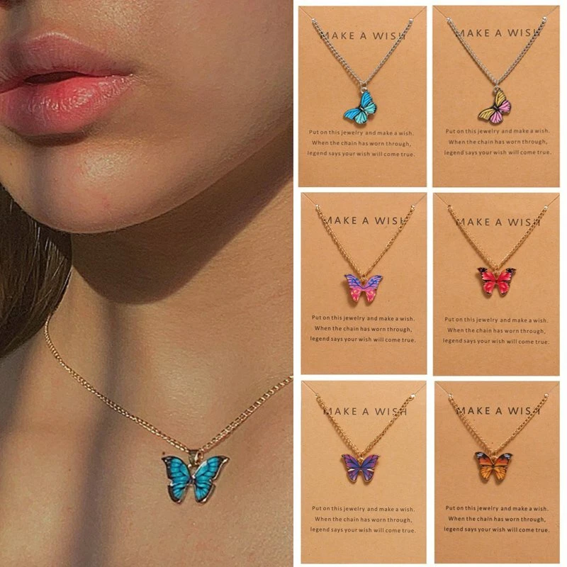 Butterfly luminous necklace deals