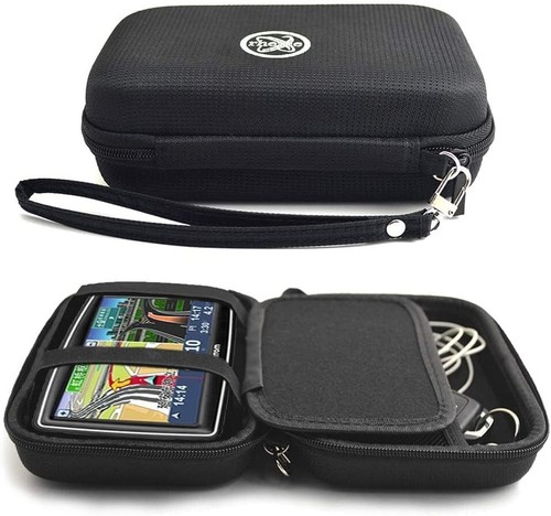 Caseroxx Custodia Per Garmin DriveSmart 61/65/71 LMT-D - Borsa Protettiva Con Cerniera Ed Elastico - Fibra Sintetica