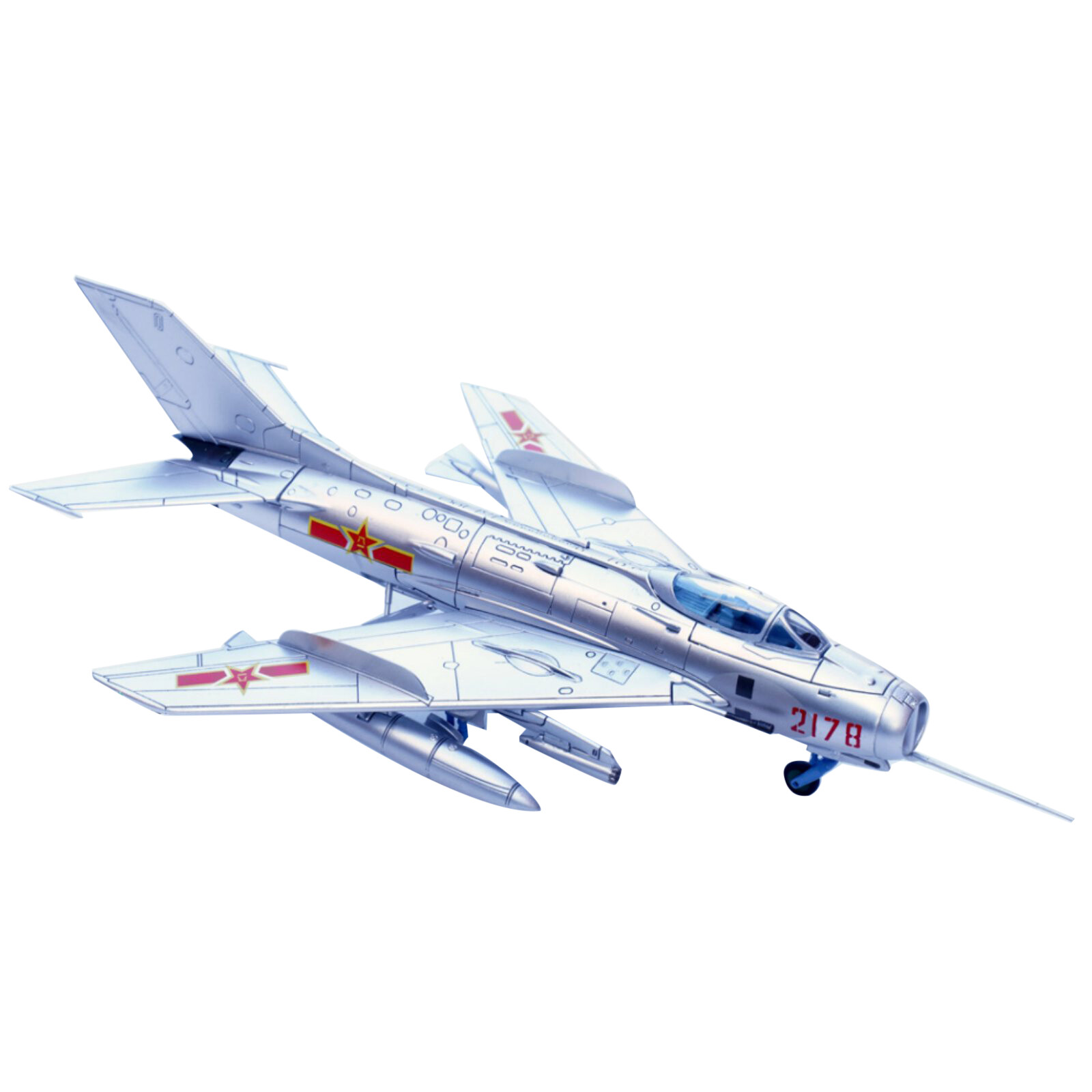 21cm Diecast Alloy 1/72 Scale Chinese Shenyang J-6 Fighter Model Display