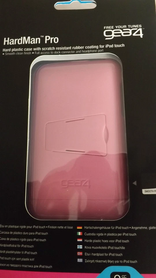 iPod Touch 2nd Generation Gear4 Hard Plastic Soft Rubber Finish Hardman Pro PINK - Image 2 of 2