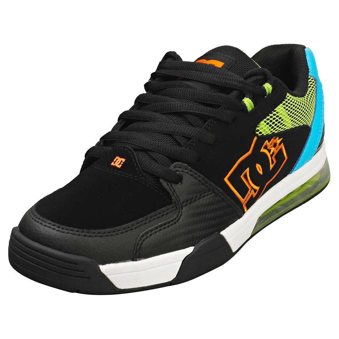White and shop green dc shoes