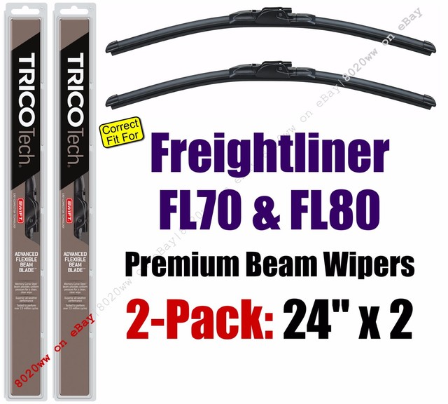 Wiper Blades 2Pack Premium fit 19912005 Freightliner FL70 FL80