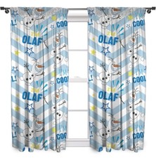 Disney Frozen Olaf Curtains 66”x 72” Children’s Bedroom Ready Made Pencil Pleat