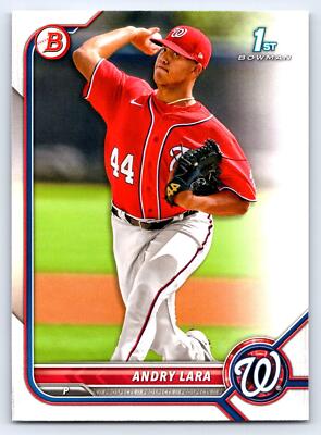 2022 1st Bowman #BP-70 Andry Lara Washington Nationals BASEBALL Card