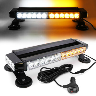 LED Emergency Strobe Rooftop Double Side Light Bar Traffic Advisor Flash Warning