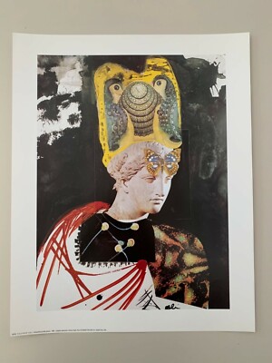 SALVADOR DALI,' COMPOSITION A LA TETE GRECQUE, 1966, AUTHENTIC 1991 ART PRINT
