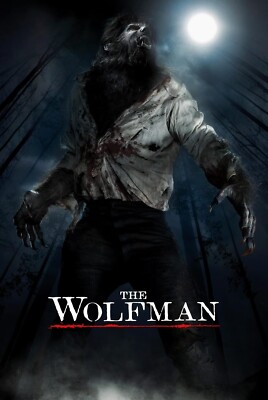 The Wolfman movie poster (b) -  Benicio Del Toro  -  11'' x 17'' inches (2010)
