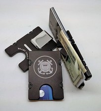 United States Coast Guard, Aluminum Wallet/Credit Card Holder RFID Protection