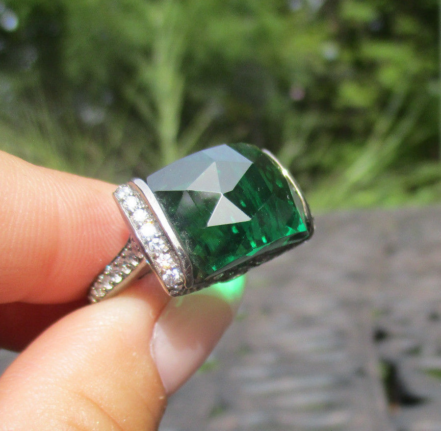 Emerald Cut Jean Dousset Prices Jean Dousset Ring Emerald White CZ