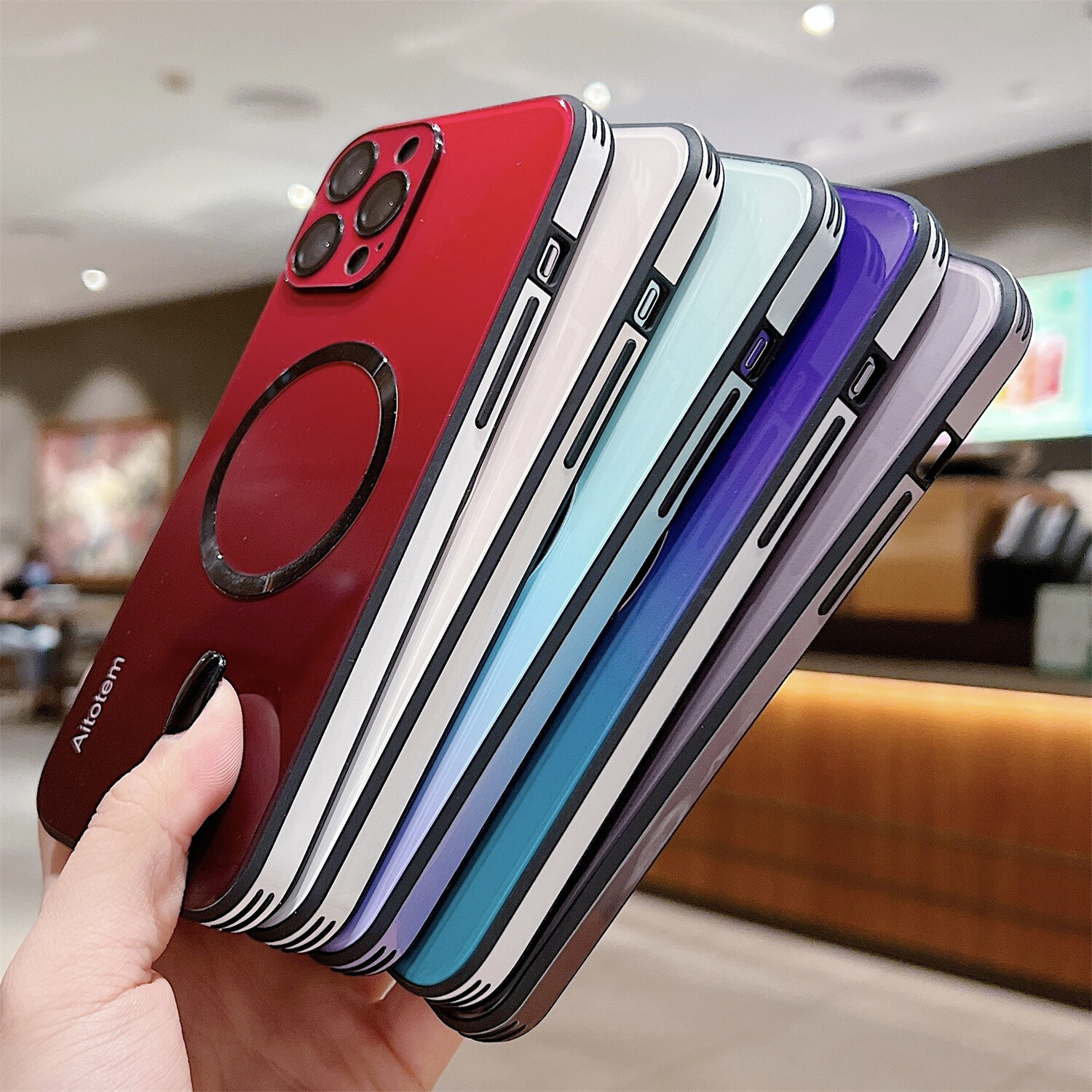 Gradient Mag Safe Shockproof Case Cover For iPhone 16 15 Pro Max 14 13 12 Pro