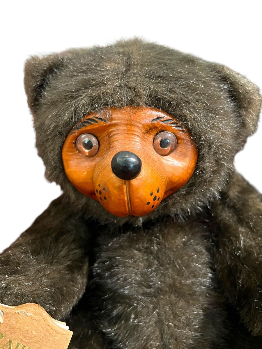1985 Robert Raikes Bears 5452 SHERWOOD Jointed, Wooden Face & Feet