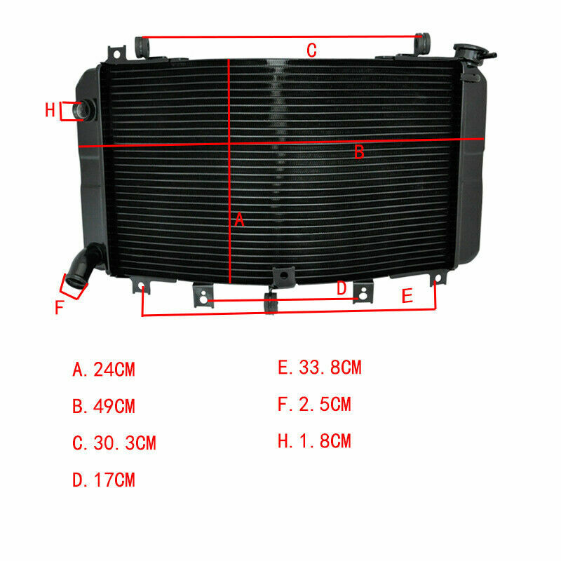 Radiateur GSX 1300 Hayabusa pour rénovation et entretien circuit de refroidissement