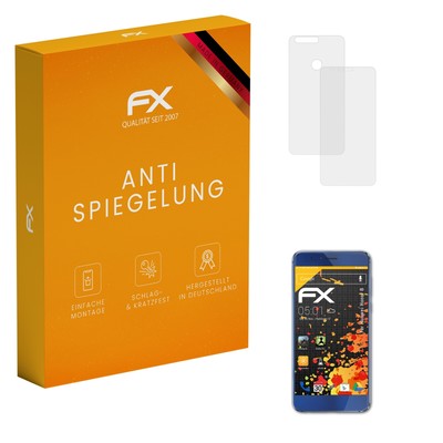 atFoliX 3x Panzerfolie für Huawei Honor 8 Schutzfolie matt&stoßfest Folie