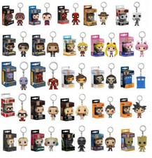 Funko pop Marvels Disney Dc ironman spiderman rick and morty various keychain