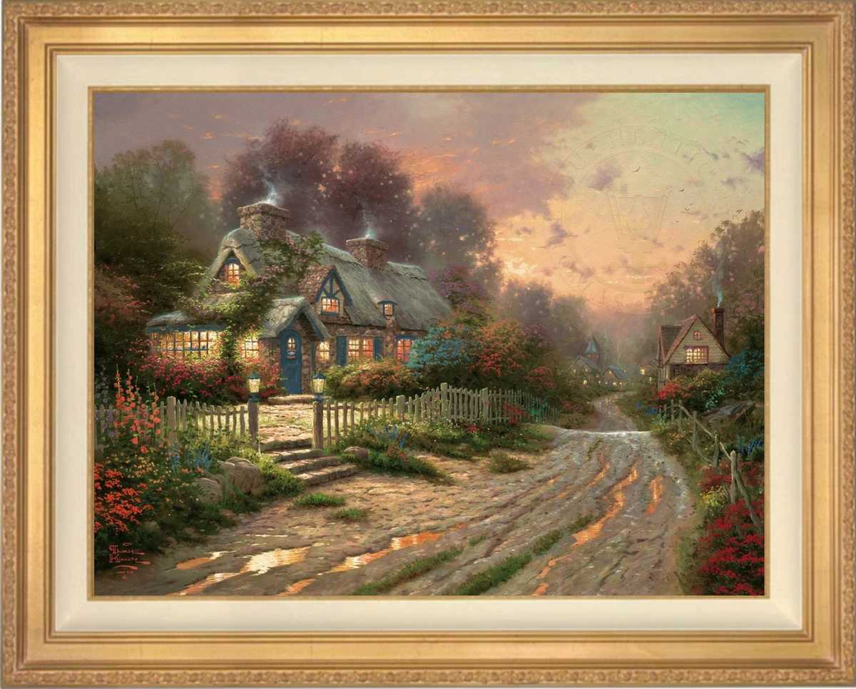 トーマス キンケード絵画 TEACUP COTTAGE Teacup Cottage – Thomas Kinkade Studios