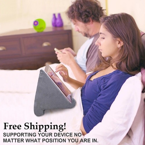 Tablet Pillow Stand – Soft Bed Sofa Cushion Holder for Reading and Watching, NEW