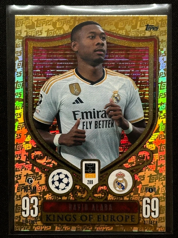 David Alaba Kings of Europe Champions League Topps Match Attax 2023/24 23/24 - Image 2 of 3