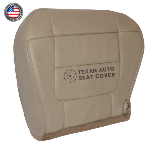 2001, 2002 Ford F-150 Lariat Crew Cab Leather Replacement Seat Cover Tan - Picture 9 of 41