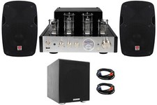 Rockville BluTube Tube Amplifier/Home Theater Bluetooth Receiver 8" Speakers Sub