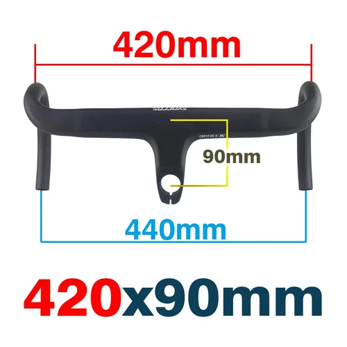 Cavo interno manubrio bici da strada in carbonio drop bar integrato con distanziali - Foto 35 di 43
