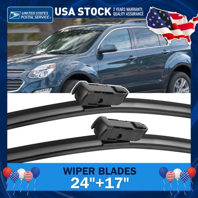 Quality East Forest Top-Lock Wiper Blades 24''+ 17'' One click clarity Spotless