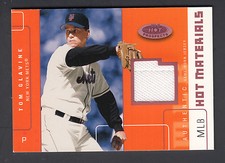 Tom Glavine 2003 Hot Prospects MLB Red Hot Materials Game Worn Jersey 41/50