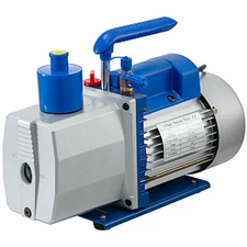 8CFM 1HP Refrigerant HVAC Vacuum Pump with 2 Silencers Automobile Maintenance