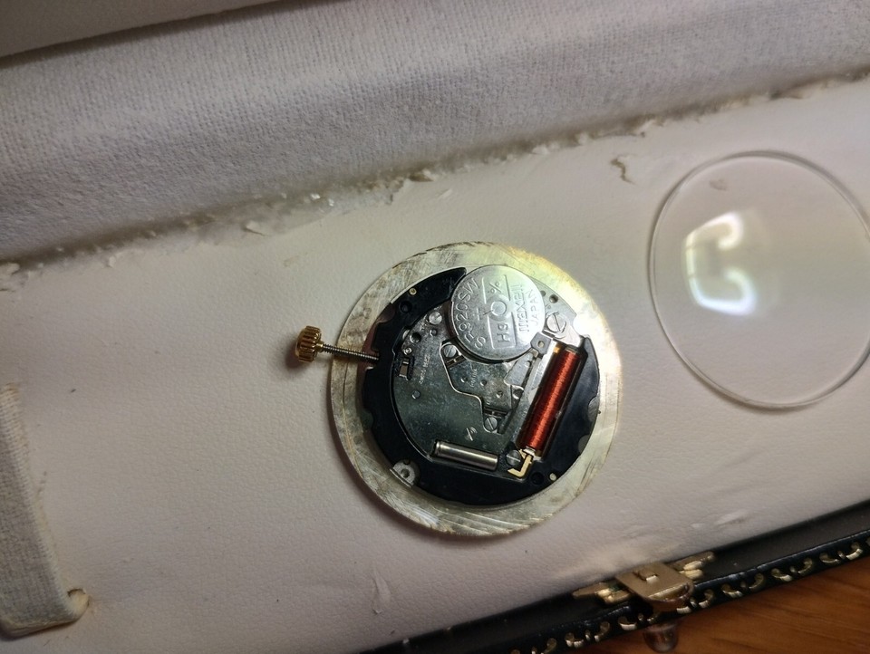 Sovereign hallmark watch movement, glass and case. Spares or repair. eBay