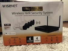 Wisenet SNK-B73047BW 1TB HD, 4 Bullet Cameras 1080p Dual Antenna Indoor/Outdoor