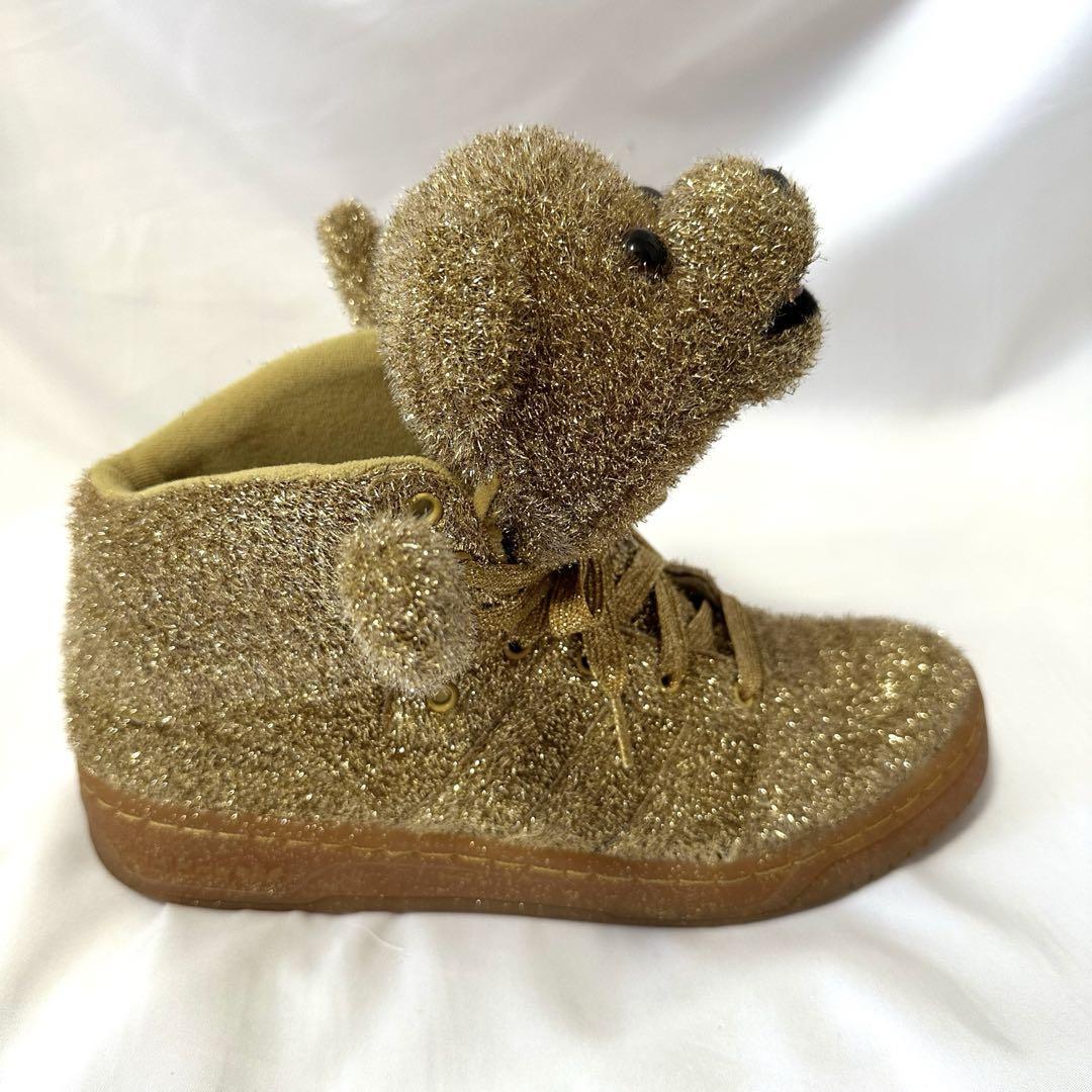 アディダス JEREMY SCOTT ベア　クマ　ハイカットスニーカー　ゴールド ジェレミースコット アディダス Jeremy Scott×adidas スニーカー
