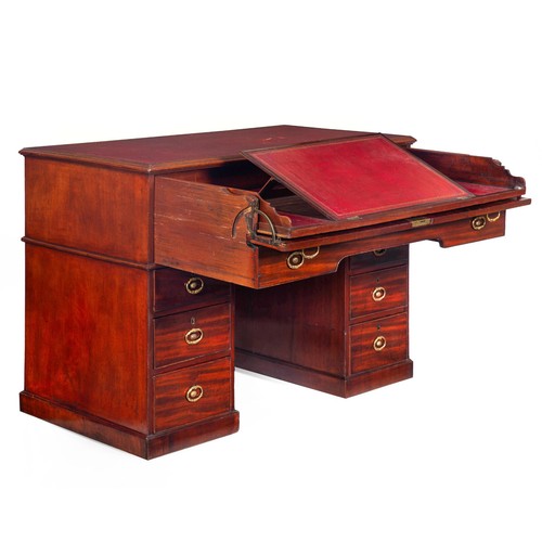 Rare George III Mahogany Architect’s Desk attr. Gillows of Lancaster circa 1790 - Picture 2 of 24