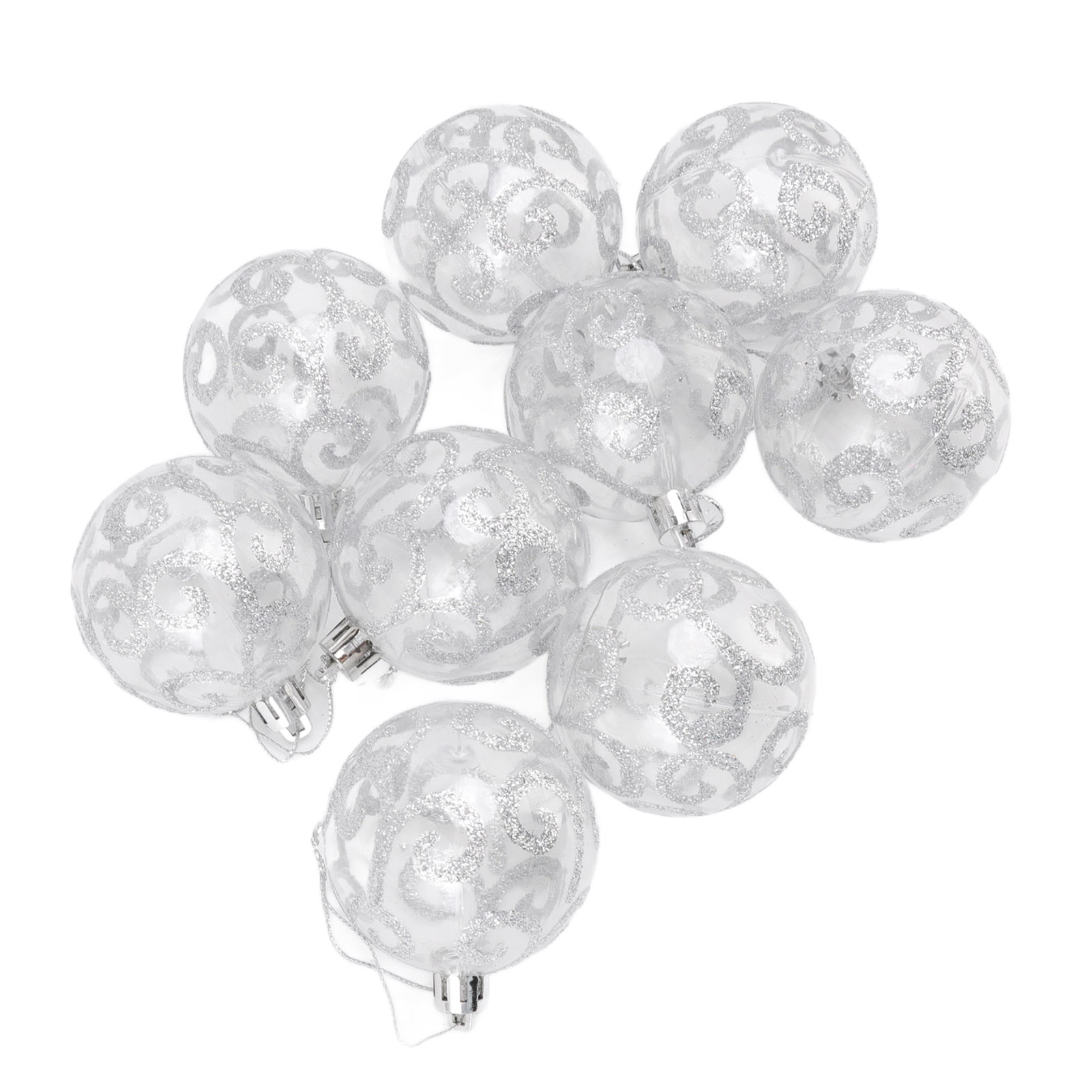 Lot De 25 Boules De Noël Vierges Incassables - Diamètre 3 Cm, Blanc, PP, Pour Décoration DIY