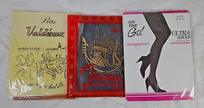 3 Prs. Brand New Vtg / Size 3 Hosiery - 2 Stockings  1 Pantyhose