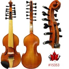 SONG Master Viola d'Amore, 6 6 string 14", Copy 19th century Musical Instrument