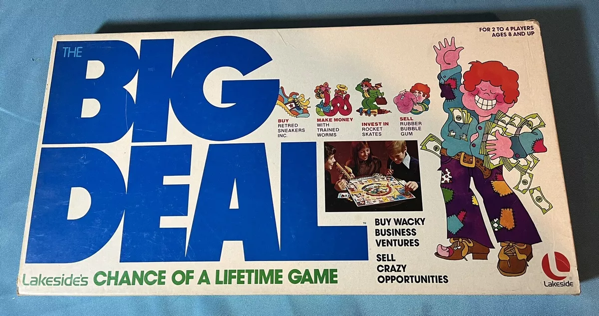 Vintage The Big Deal Board Game 1977 Lakeside Games Strategy Money Leisure