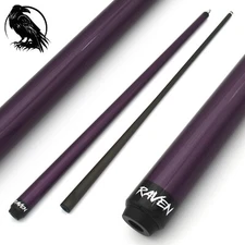 Carbon Fiber Pool Cue, Purple R6, 12.4mm, Pro-Taper, Radial, Soft Tip