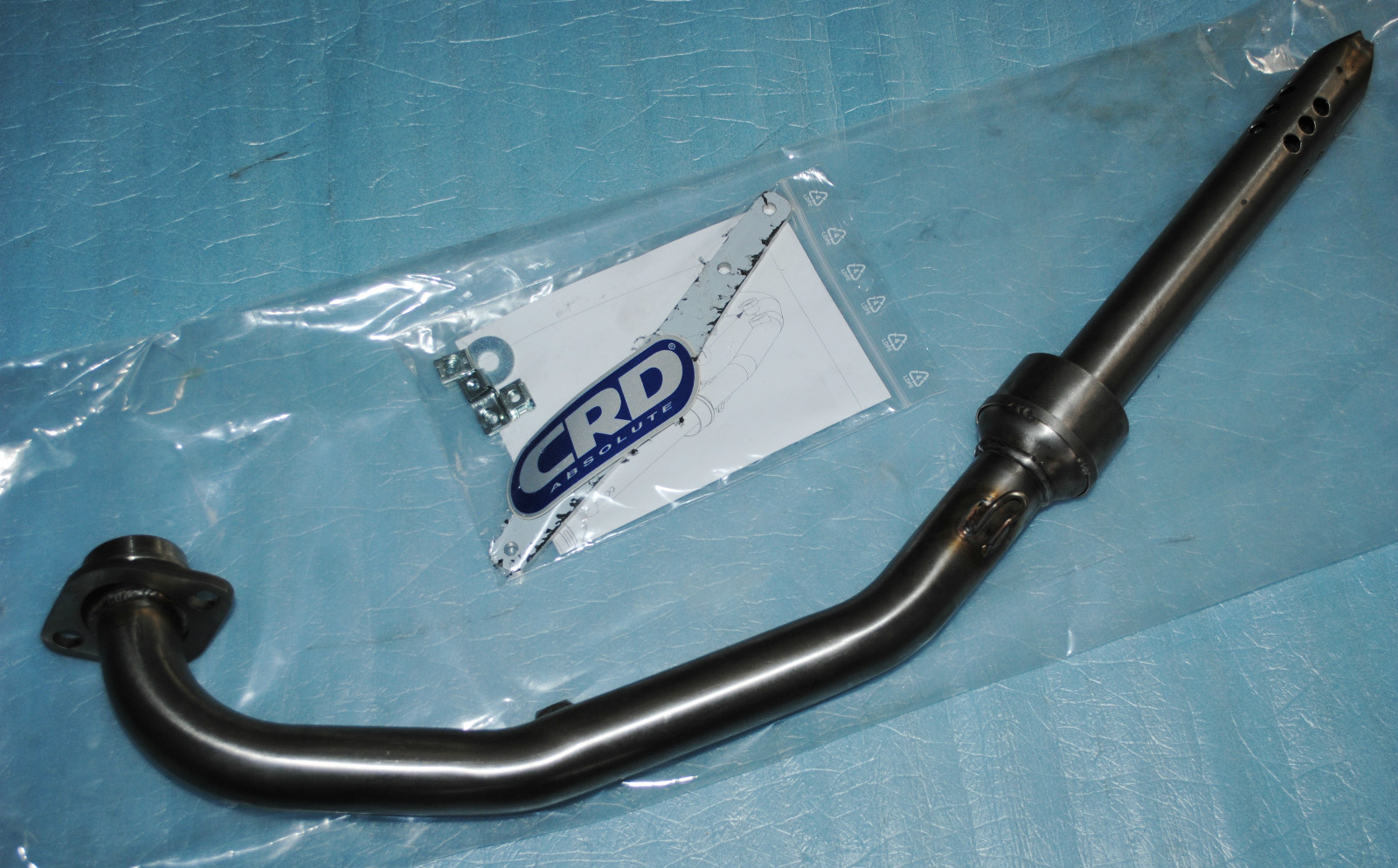 Tubulure d'échappement INOX CRD SW2 pour remplacer un collecteur rouillé sur X-MAX 125