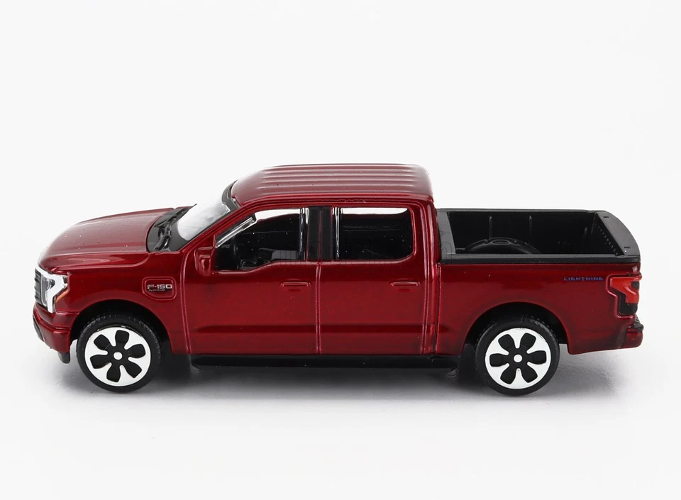MODELLINO AUTO STATICO BURAGO FORD F-150 LIGHTNING PICK-UP 2022 ROSSO SCALA 1/43 - Immagine 3 di 4