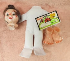 Vintage Darice Clown Doll Kit New in Package Head Feet Body