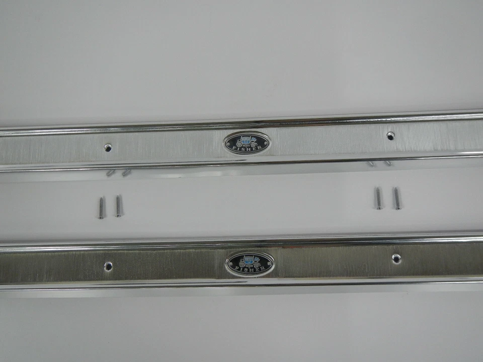 Par de placas de umbral de puerta Buick Riviera 66 67 68 69 70 1966 1967 1968 1969 1970 NUEVO Foto 3 de 4